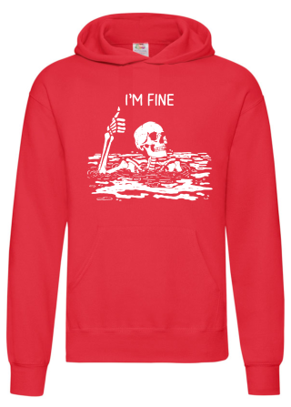 Суитчер без цип HOODIE I'm fine