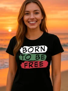 Дамска тениска Born to be free.