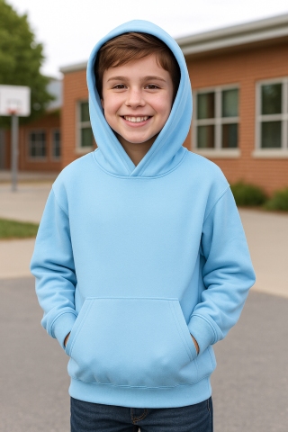 Суитчер без цип HOODIE sky blue.